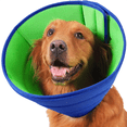 thumbnail image 2 of JUNWELL Extra Soft Dog Cone for Dogs After Surgery - Breathable and Adjustable Recovery Collar for Large  Medium  and Small Dogs and Cats - Lightweight E-Collars - Elizabethan Collar for, 2 of 9