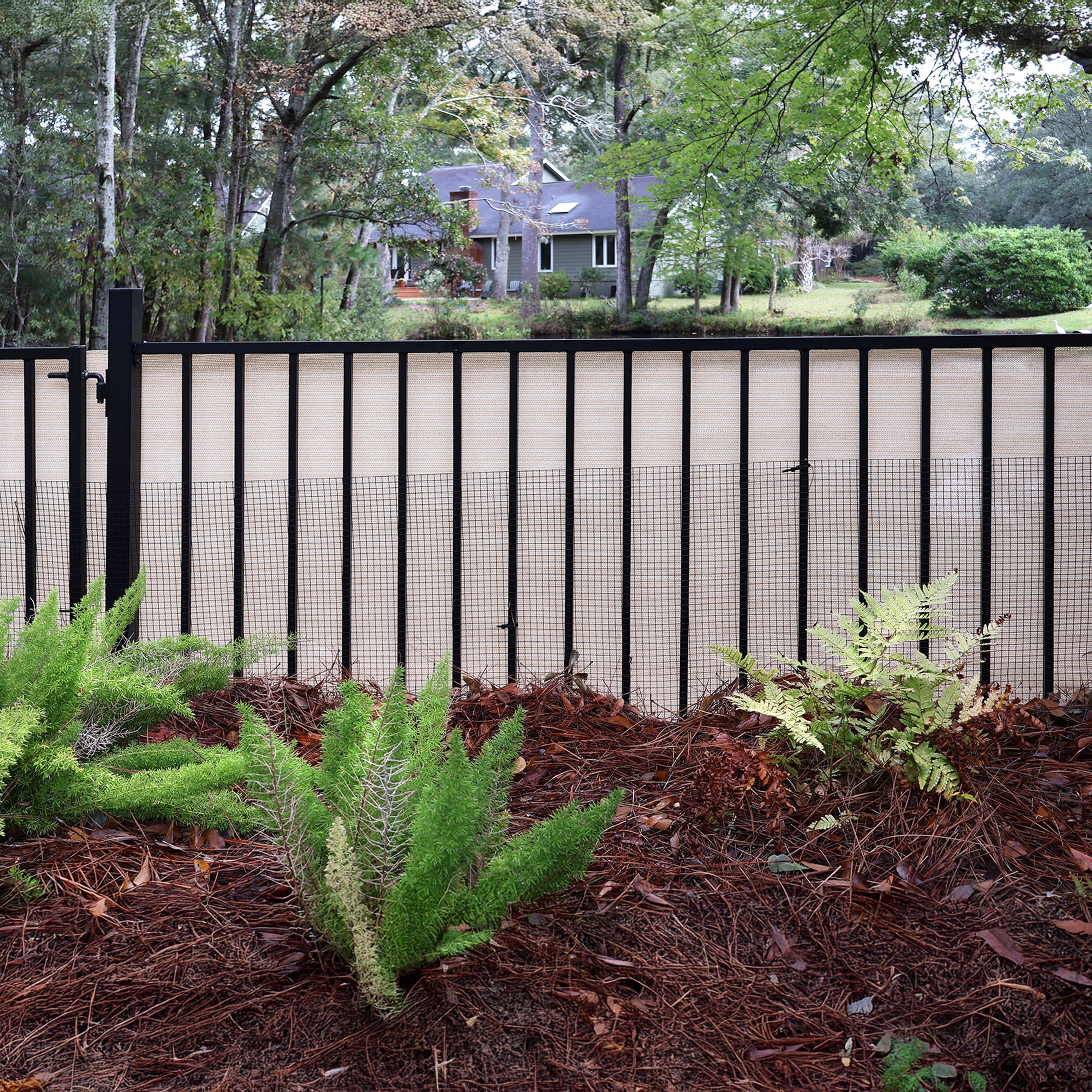 Screenguard Tan Privacy Fabric 15-ft L x 6-ft H with 70UV Protection