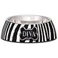 thumbnail image 3 of Loving Pets Milano Small Diva Dog Bowl, Zebra, 3 of 3