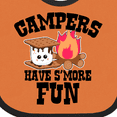 thumbnail image 4 of Inktastic Campers Have Smore Fun Boys or Girls Baby Bib, 4 of 4