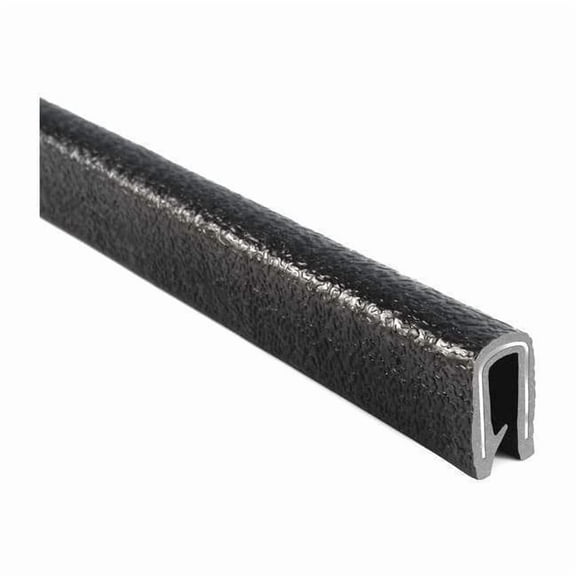 Trim-Lok Edge Trim, 100 ft L,Black, PVC, 3/8 in W 1650SB3-339-100
