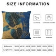 thumbnail image 5 of Nawypu  Tropical Blue Leaves with Gold Sun Moon Decorative Pillowcase Throw Pillow Cover,Abstract Throw Pillows for Sofa Bed Room Home Bedroom Decor, 5 of 5