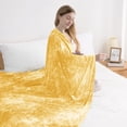 thumbnail image 4 of Cooling Throw Blanket with Double Sided Cold Effect, 90"x90"Lightweight Breathable Cold Comforter Blankets for Hot Sleepers Night Sweats,Yellow, 4 of 8