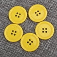 thumbnail image 4 of 50 Pcs Boutons Ronds en Résine pour Projets d'Artisanat Matériaux Diy 4 Trous, 4 of 6