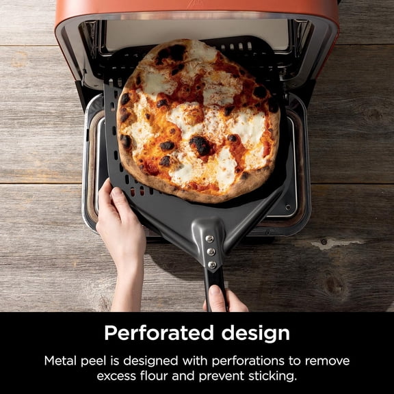XSKOPPL Woodfire Outdoor Perforated Pizza Peel, Compatible with  Woodfire Outdoor Oven (OO100 series), Hanging Drawstring, Aluminum, Grey/Black