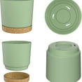 Lightweight Large Plastic Plant Pots with Drainage for Indoor and