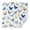 White Blue Butterfly, variant on White Blue Butterfly Flower Pattern Square Tablecloth,Waterproof Square Table Cover,Wipeable Spillproof Washable Table Cover for Home Kitchen Party Decor 42"X42"(107x107cm)