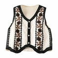 thumbnail image 2 of LOVZFMLL Cardigan pour Femmes Tricoté Mince Ample Sans Manches Haut, 2 of 3