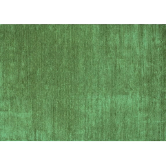 Ahgly Company Indoor Rectangle Abstract Turquoise Blue Contemporary Area Rugs, 3' x 5'
