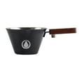 thumbnail image 2 of veasfak Tasse d'Extraction de Café en Acier Inoxydable 0,1 L Accessoires Robustes Poignée en Bois Noir, 2 of 9