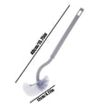 thumbnail image 2 of Replacement Toilet Brush, Long Handle Plastic Toilet Brush with Multifunctional Bristles for Lower Lip and Deep Cleaning, 2 of 5