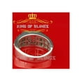 thumbnail image 6 of King of Bling's 925 Sterling White Silver Square 0.50ct Cubic Zirconia Fashion Men's Ring Size 9, 6 of 10