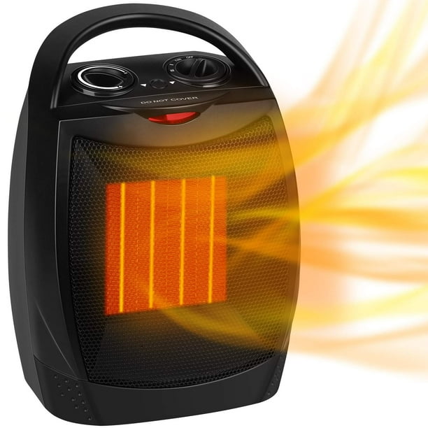 Calentador eléctrico portátil GiveBest de cerámica de 1500 W/750 W