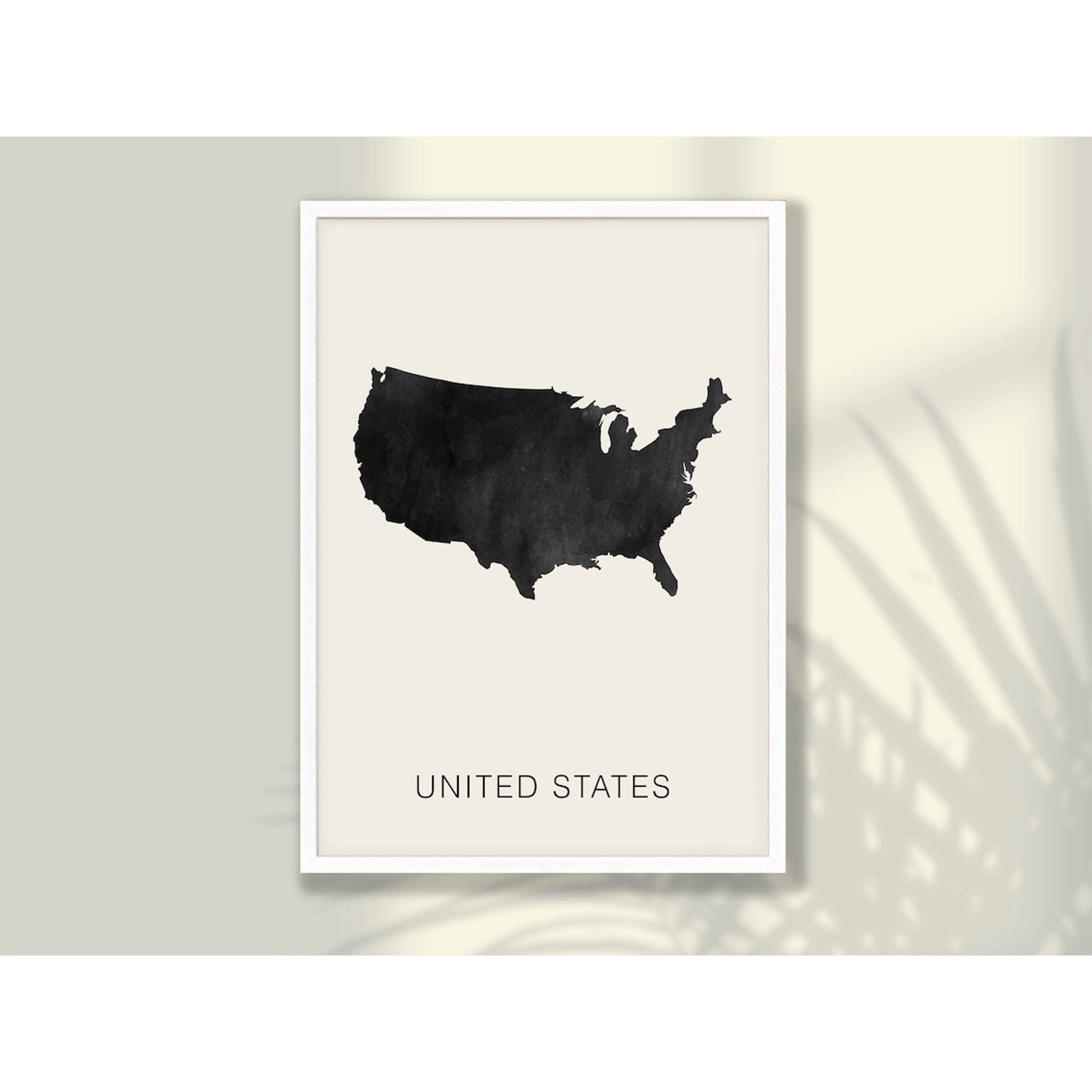 United States Map Minimalist Travel Poster Travel Inspired Home And Office Decor