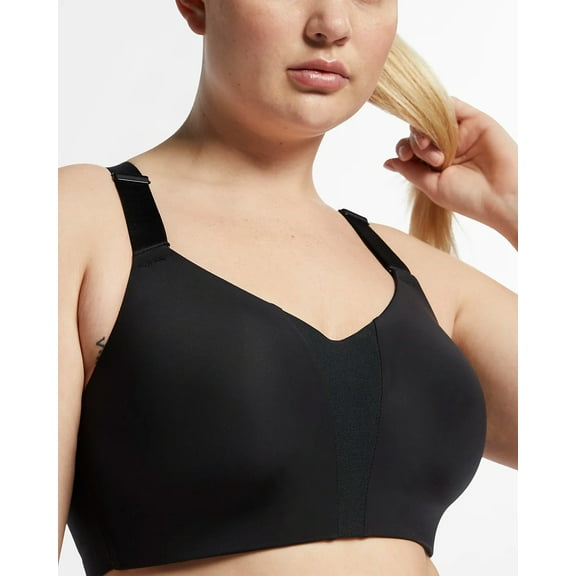 Nike BLACK Plus Size High-Support Sports Bra, US 36E, UK 36DD