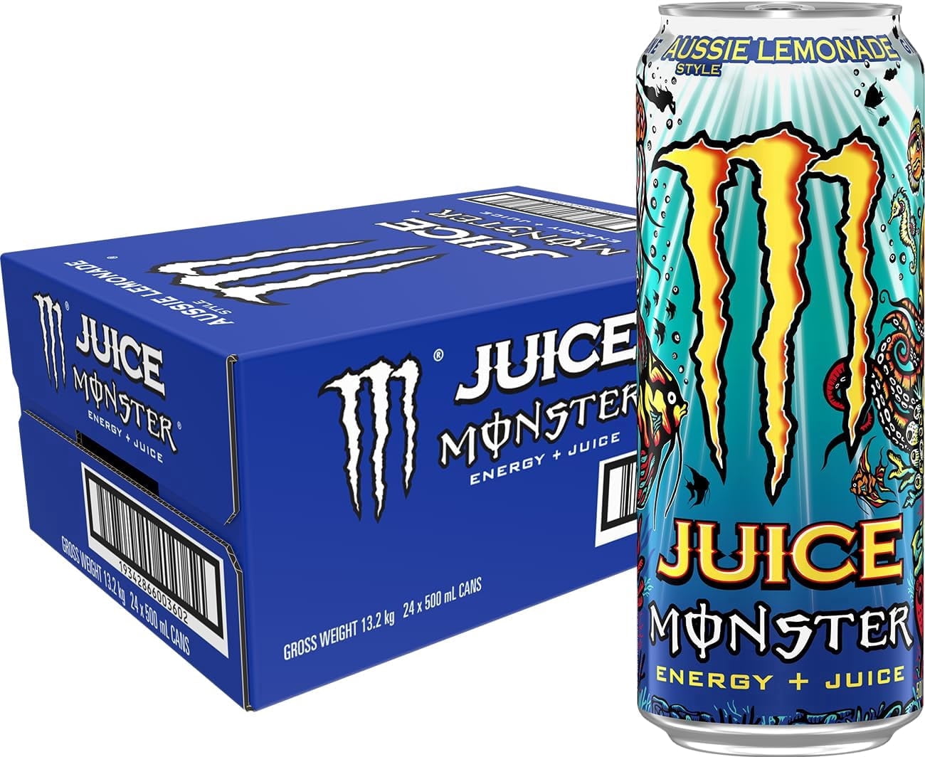 Monster Energy Zero Sugar, 16 fl oz, 24 Pack, 140mg Caffeine, 10