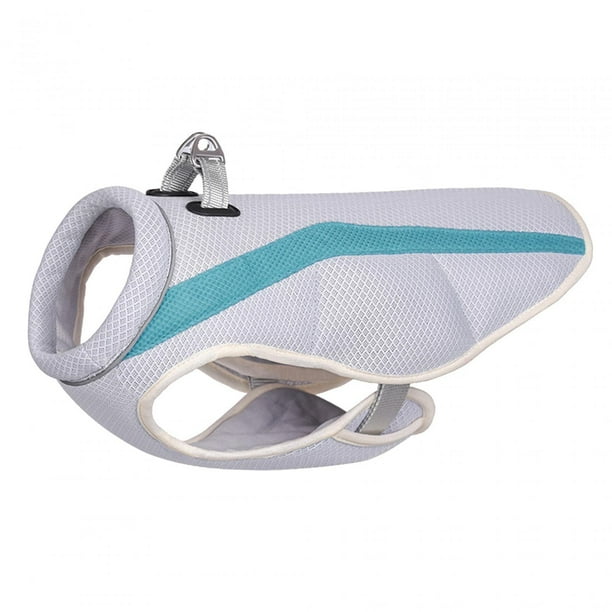 Arnés de chaleco refrescante para perros, malla transpirable y reflectante para caminar. Azul profundo S