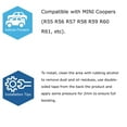 thumbnail image 3 of Bling Crystal Decor Alloy Door Lock Knob Ring Covers For Mini Cooper R55 R56 R57 R58 R59 R60, etc Silver, 3 of 9