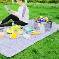 thumbnail image 3 of Cesta de picnic aislada, plegable, portátil, multifuncional, para acampar, con doble cremallera, para hacer picnics y hacer senderismo, 3 of 5