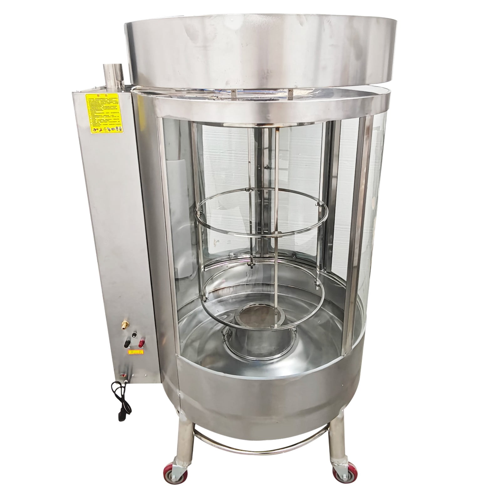 LPG and Charcoal Dual-Purpose Duck Roaster Chicken Grill Chicken Roasting Machine 220V