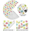 thumbnail image 2 of GZHJMY Easter Eggs Christmas Tree Skirt 48", Easter Tree Skirt Double Layers Polyester Easter Tree Skirt for Easter Holiday Party Decoration, 2 of 6