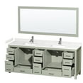 thumbnail image 6 of Wyndham Collection WCS141484DLGC2UNSM70 Sheffield 84" Free Standing Double Basin Vanity, 6 of 7