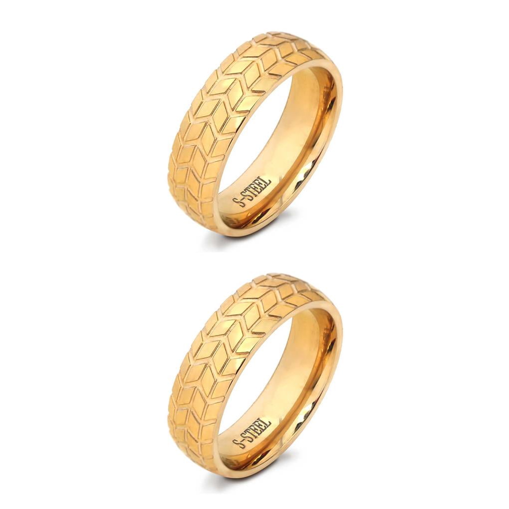 Sonducket Anillo de carburo para bodas, colgante biselado, accesorios ...