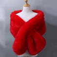 thumbnail image 1 of Wraps Women's Faux Shawl Wrap Cape For Bridal Wedding Blue Artificial Wool Wraps, 1 of 3