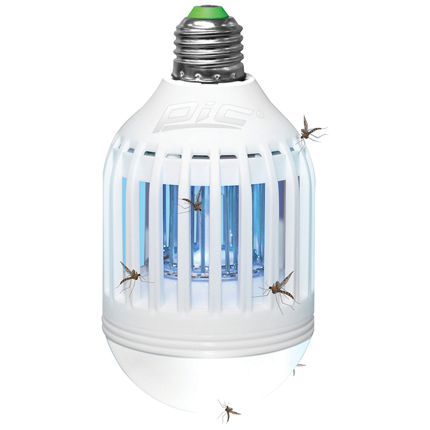 PIC 9 Watt Dual Purpose Warm LED Light Bulb And Insects Killer Bug