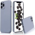 thumbnail image 1 of iPhone 11 Pro Max Case with Protection Camera Lens Liquid Silicone for iPhone 11 Pro Max Case Gel Rubber Shockproof Case Full-Body Protection Soft Anti-Scratch Microfiber Lining 6.5 inch (Gray), 1 of 7