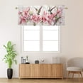 thumbnail image 2 of Hummingbird Kitchen Curtain Valances Pink Floral Flowers Spring Green Leaves Plant Botanical Window Treatment for Living Room Bedroom Bathroom 54 by 18 in, 1 Panel, 2 of 6