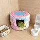 thumbnail image 5 of Nido de loro, hamaca cálida de algodón colgante para pájaros, cabaña pequeña para mascotas, tienda de campaña de invierno, rosa verde, azul, 17,5x17,5x12cm accesorio para jaula, 5 of 6