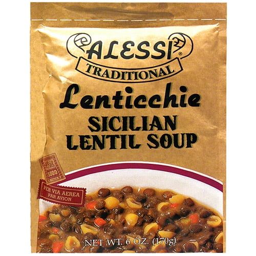 Alessi Sicilian Lentil Soup Mix, 6 oz (Pack of 6) by Alessi