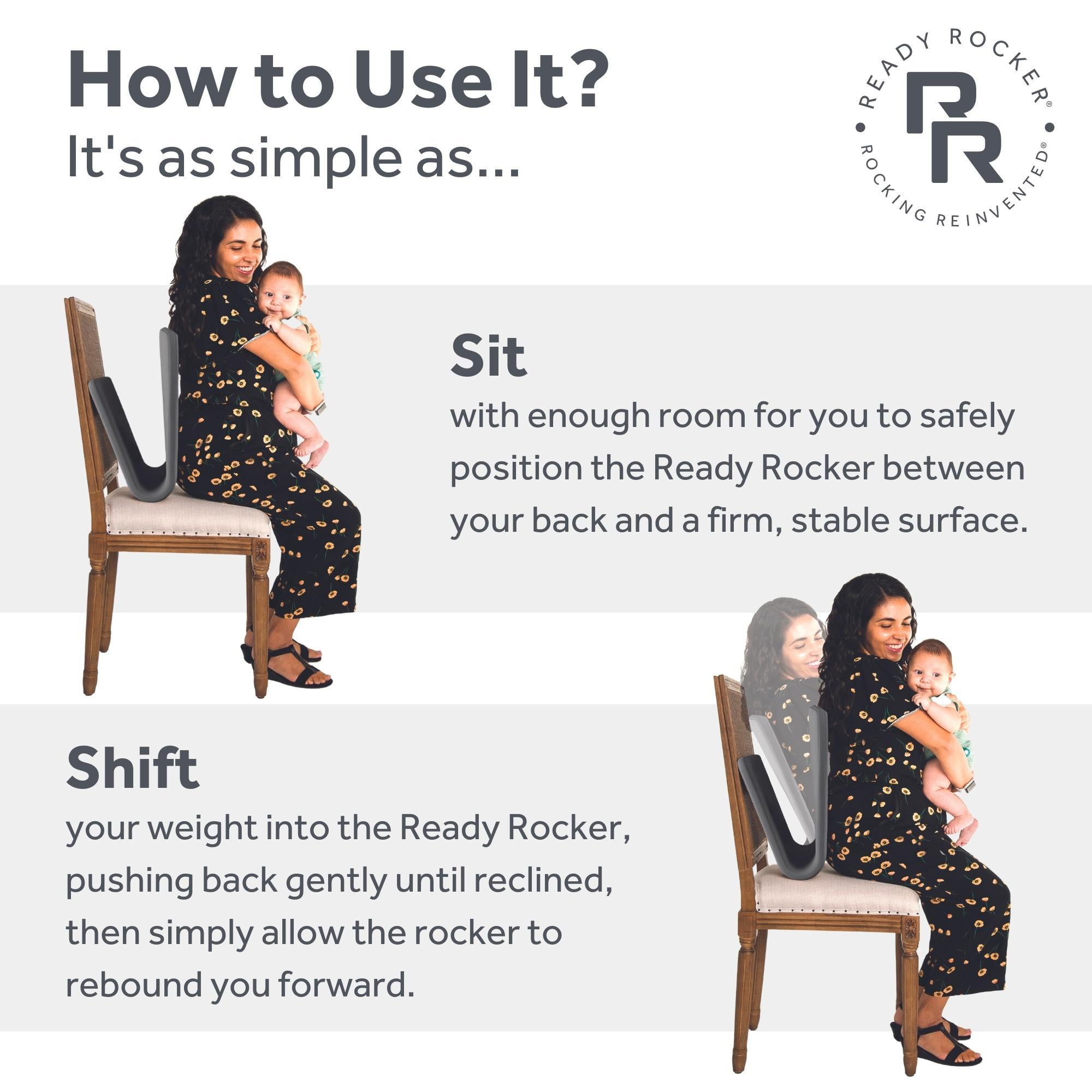The Ready Rocker Portable Rocking Chair Back Support