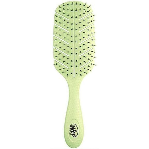 Green , The Wet Brush Go Green Detangler - Pack of 1 with SLEEKSHOP Teasing Comb