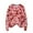 Hot Pink, variant on Long Sleeve Pullover Sweaters For Women O Neck Casual Cute Printing Knit Oversized Sweater for Fall Winter Floral Designs,Blue,L