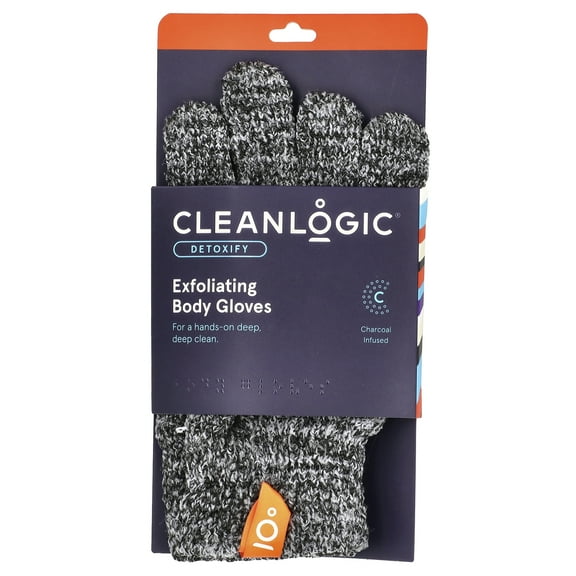 Cleanlogic Detox Charcoal Exfoliating Bath Glove, 1 Ea