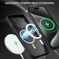 thumbnail image 6 of DOMAVER iPhone 15 Pro Max Case 6.7", Mag-Safe Compatible, Translucent Matte Shockproof Protective Cover, Black, 6 of 9