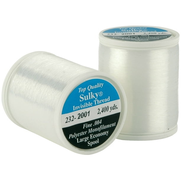 Sulky Premium Invisible Thread for Sewing, 2200Yard, Clear Walmart