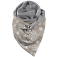 thumbnail image 2 of TIMIFIS Tuques pour Femmes Mode Hiver Femmes Imprimé Bouton Doux Châle Décontracté Chaud Foulards Châles -, 2 of 3