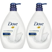 Dove Triple Moisturizing Body Wash, 33.8 Ounce / 1 Liter (Pack of 2)