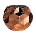 Efavormart 2 Pack 6" Rose Gold Mercury Glass Vases Honeycomb Geometric Vases For Wedding ...