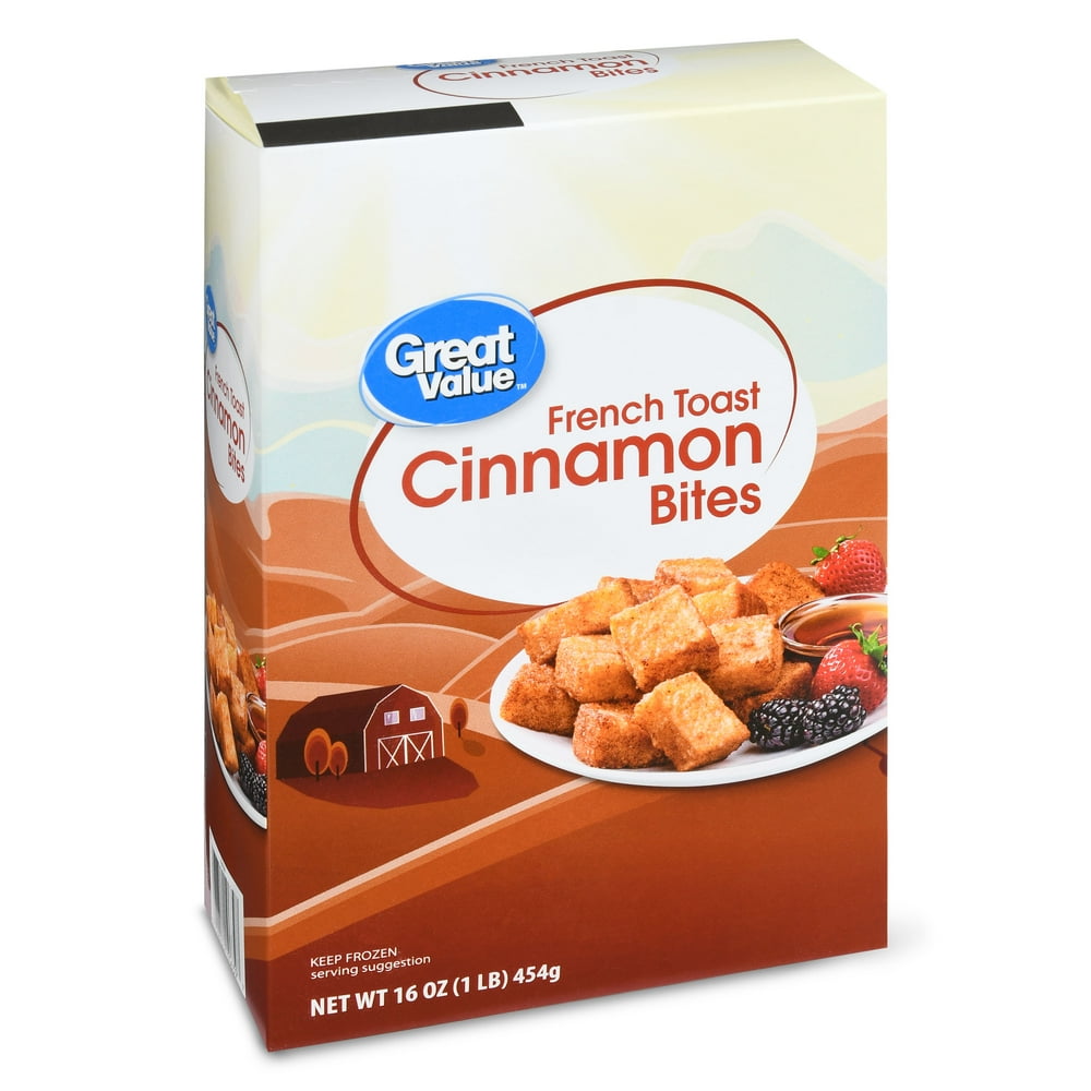 Great Value Cinnamon French Toast Bites, 16 oz, 60 Ct (Frozen