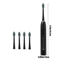 thumbnail image 2 of 2025 NEW Electric Toothbrush With 4 Brush Heads 6 Cleaning Modes IPX7 Water Proofing Two-minute Timer Setting Electric Toothbrush-Newly, 2 of 6