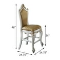 thumbnail image 5 of Butterscotch And Antique Pearl Armless Counter Height Chairs (Set-2), 5 of 5