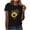 Black, variant on Staron Women Sunflower Hearts Graphic Tshirt Round Neck Short Sleeve Casual Fashion Boho Vacation Beach Travel Loose Printed Tee Tops, Purple S