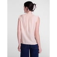 thumbnail image 3 of Scenario Women's and Women's Plus Ruffle Neck Tank Top with Tie Front, Sizes XS-4X, 3 of 6