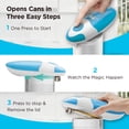thumbnail image 3 of Kitchen Mama Auto Electric Can Opener, Sky Blue, Plastic, Battery Powered with Smooth Edge, 3 of 8