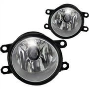 Fog Light For 10-15 Toyota Prius Clear Lens, Pair