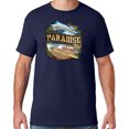 thumbnail image 1 of Mens Manu Bay Surf Company PARADISE SURF SHACK MARLIN T-shirt, 5XL Navy Blue, 1 of 3